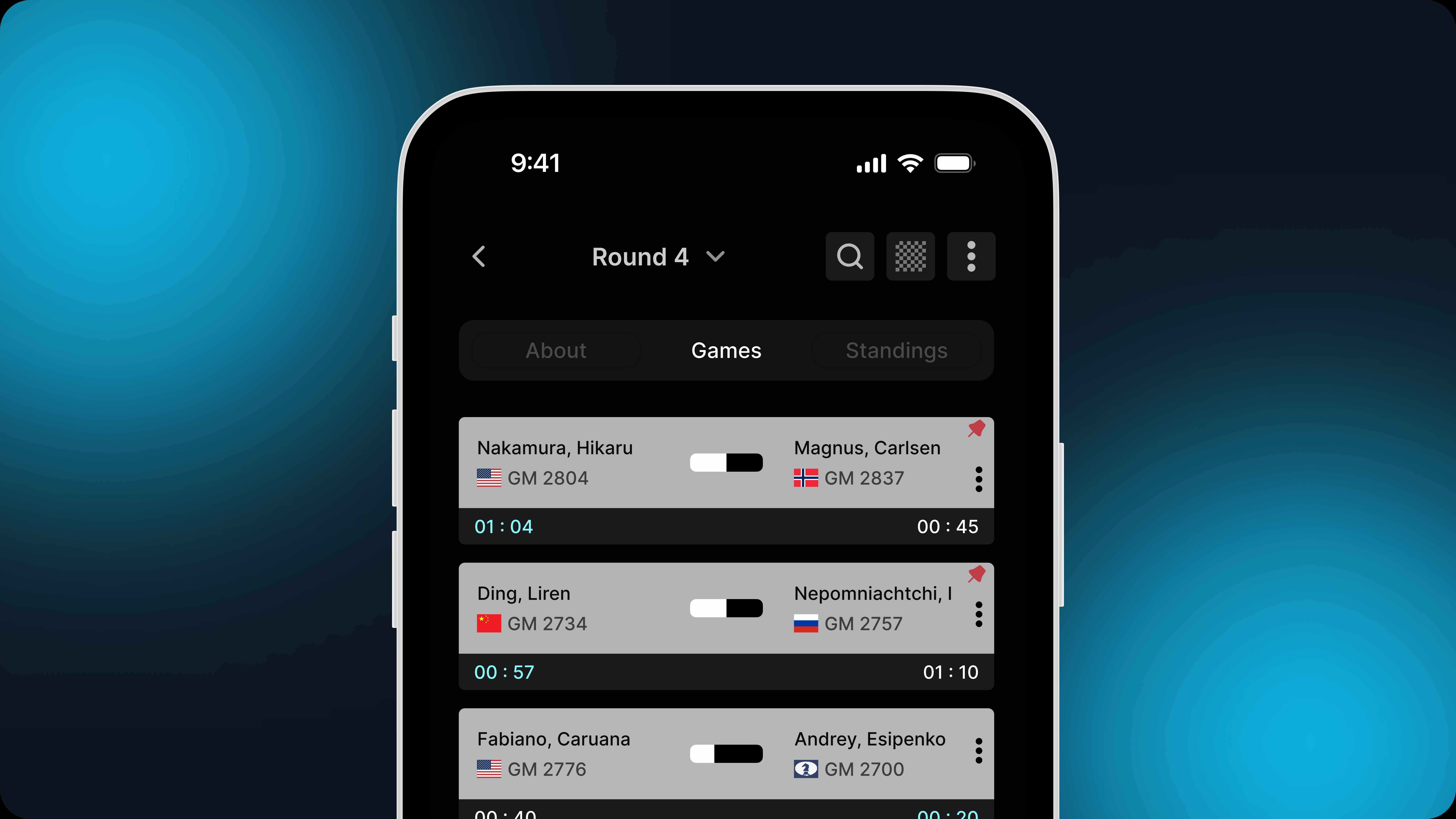 ChessEver - Real-time chess tournament tracking